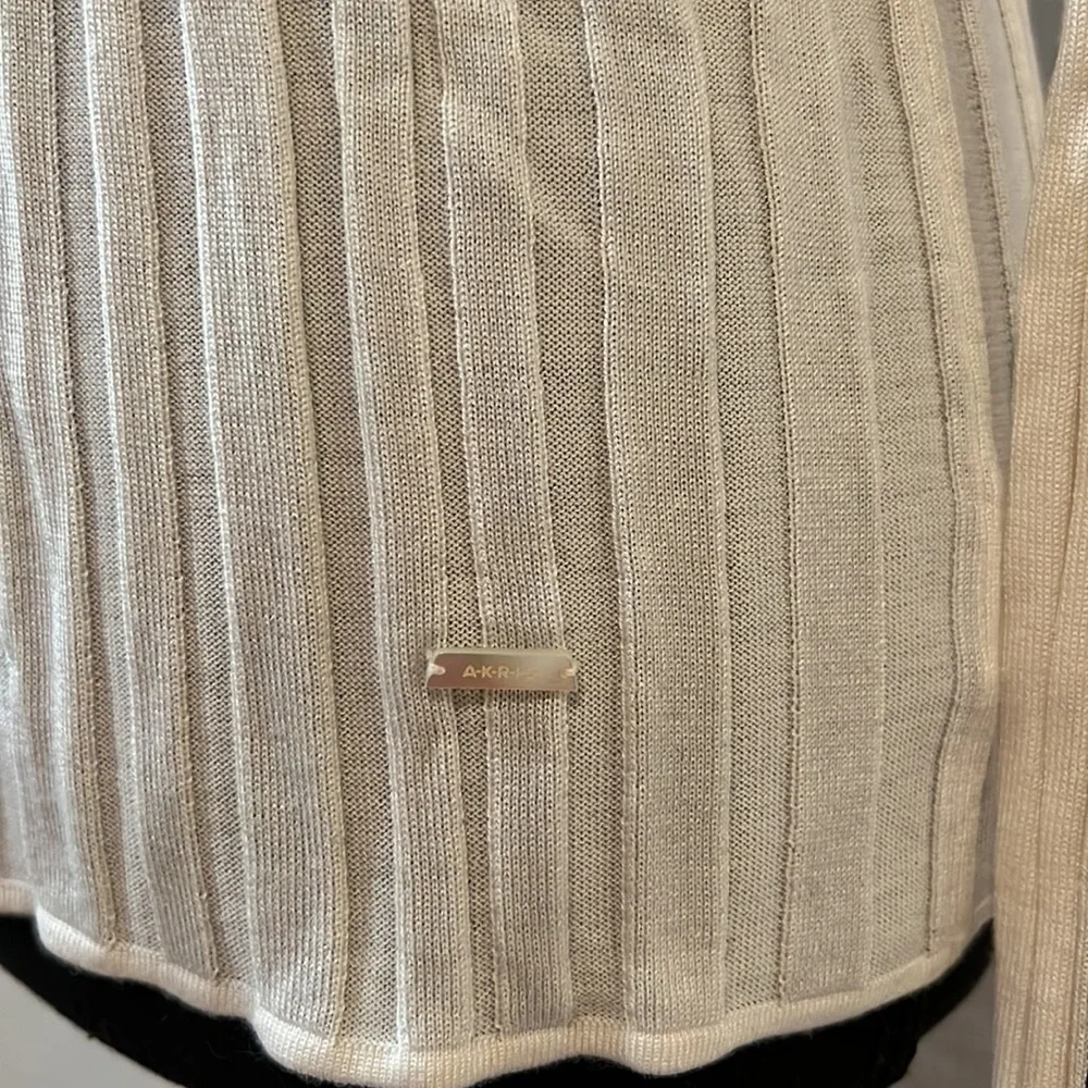 Akris wool and silk‎ pullover, size 8, NWT